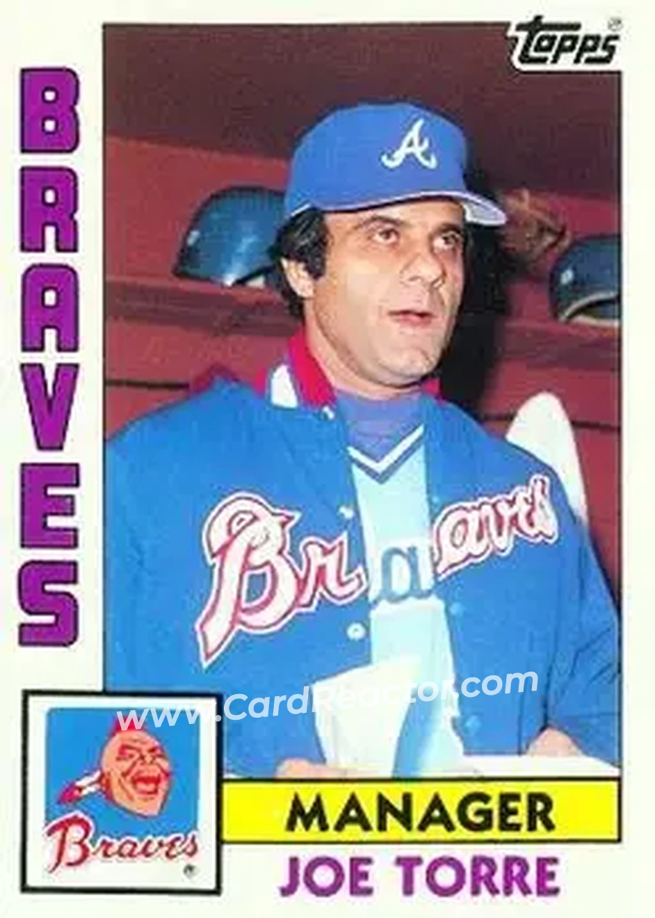 1984 Topps #502 - Joe Torre - Atlanta Braves - Front