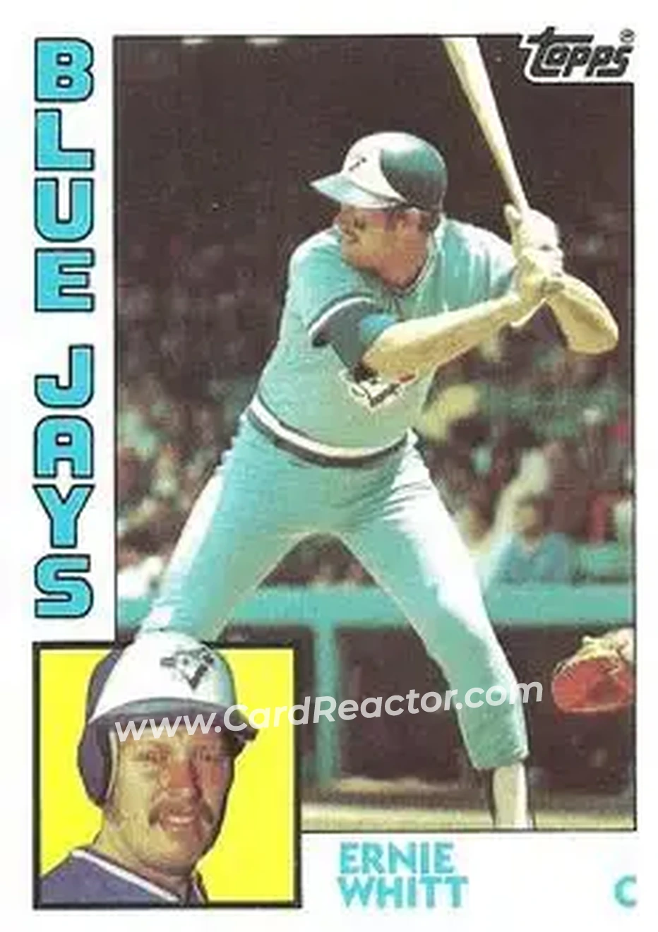 1984 Topps #506 - Ernie Whitt - Toronto Blue Jays - Front
