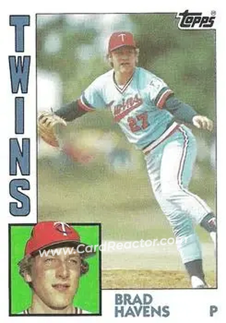 1984 Topps #509 - Brad Havens - Minnesota Twins - Front