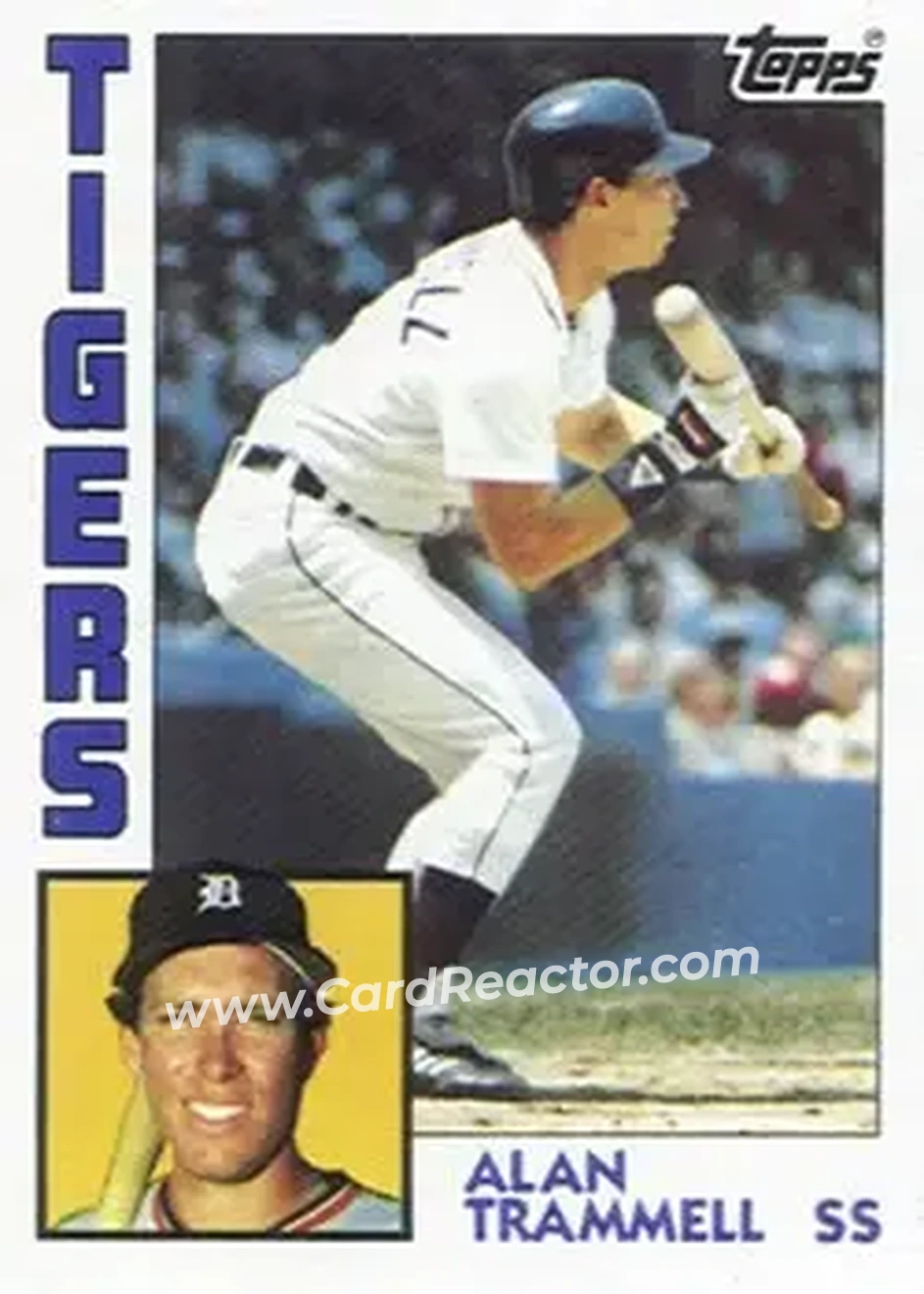 1984 Topps #510 - Alan Trammell - Detroit Tigers - Front