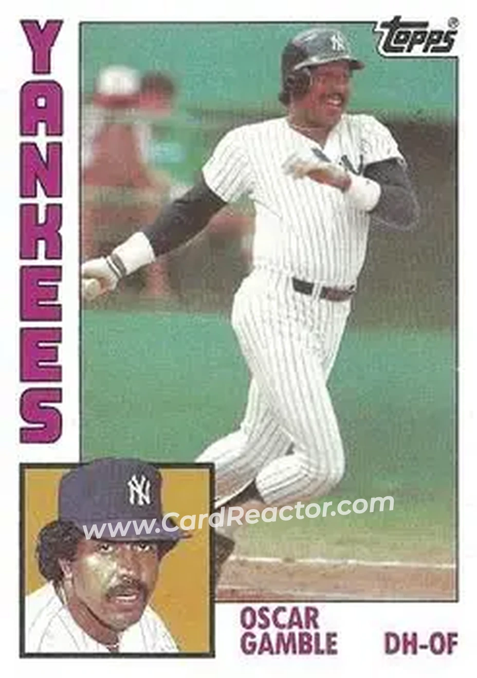 1984 Topps #512 - Oscar Gamble - New York Yankees - Front