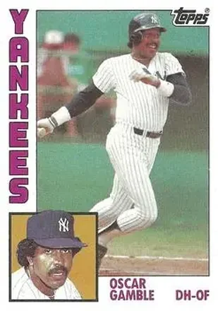1984 Topps #512 - Oscar Gamble - New York Yankees 1984 Topps #512 - Oscar Gamble - New York Yankees