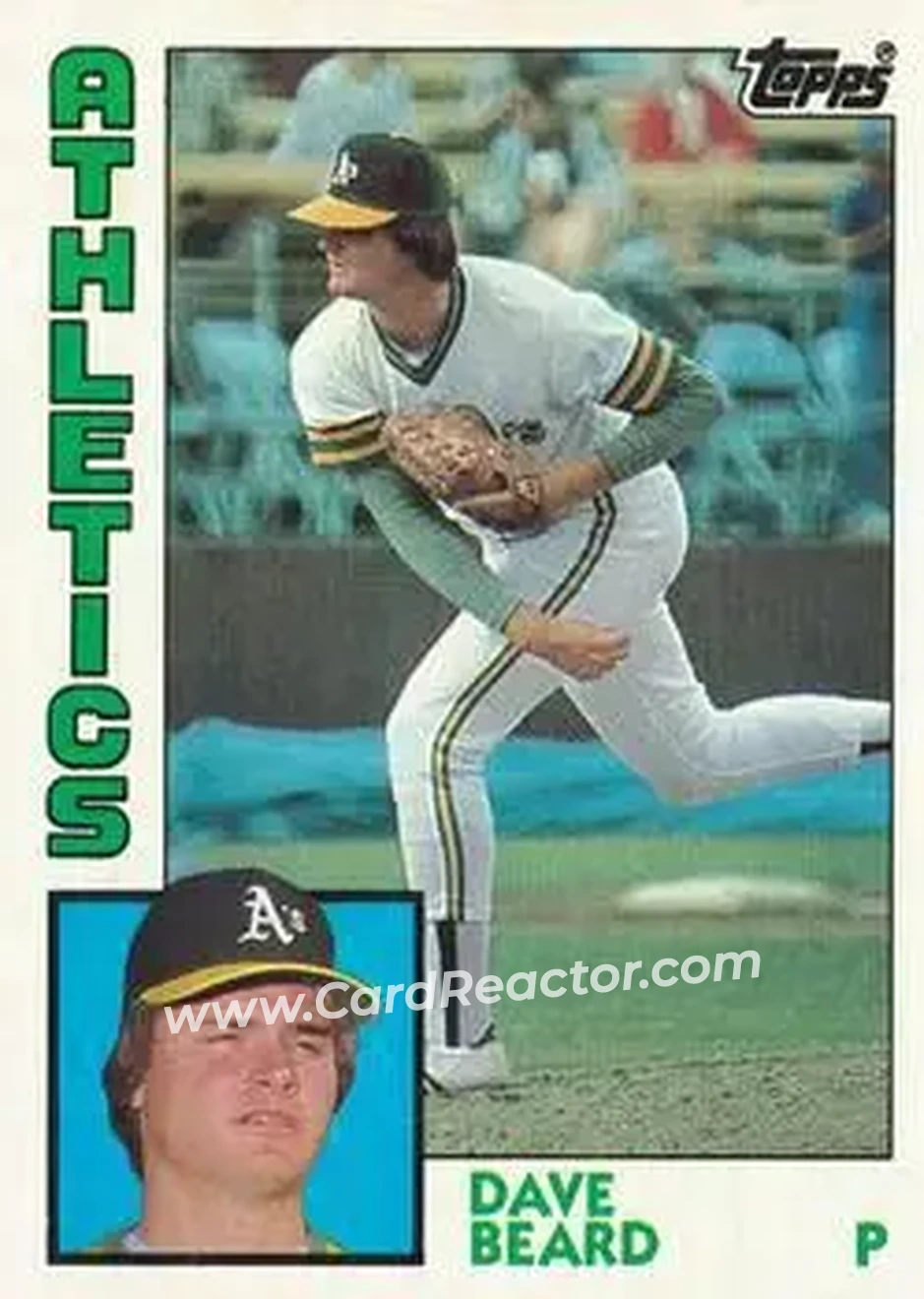1984 Topps #513 - Dave Beard - Oakland Athletics - Front