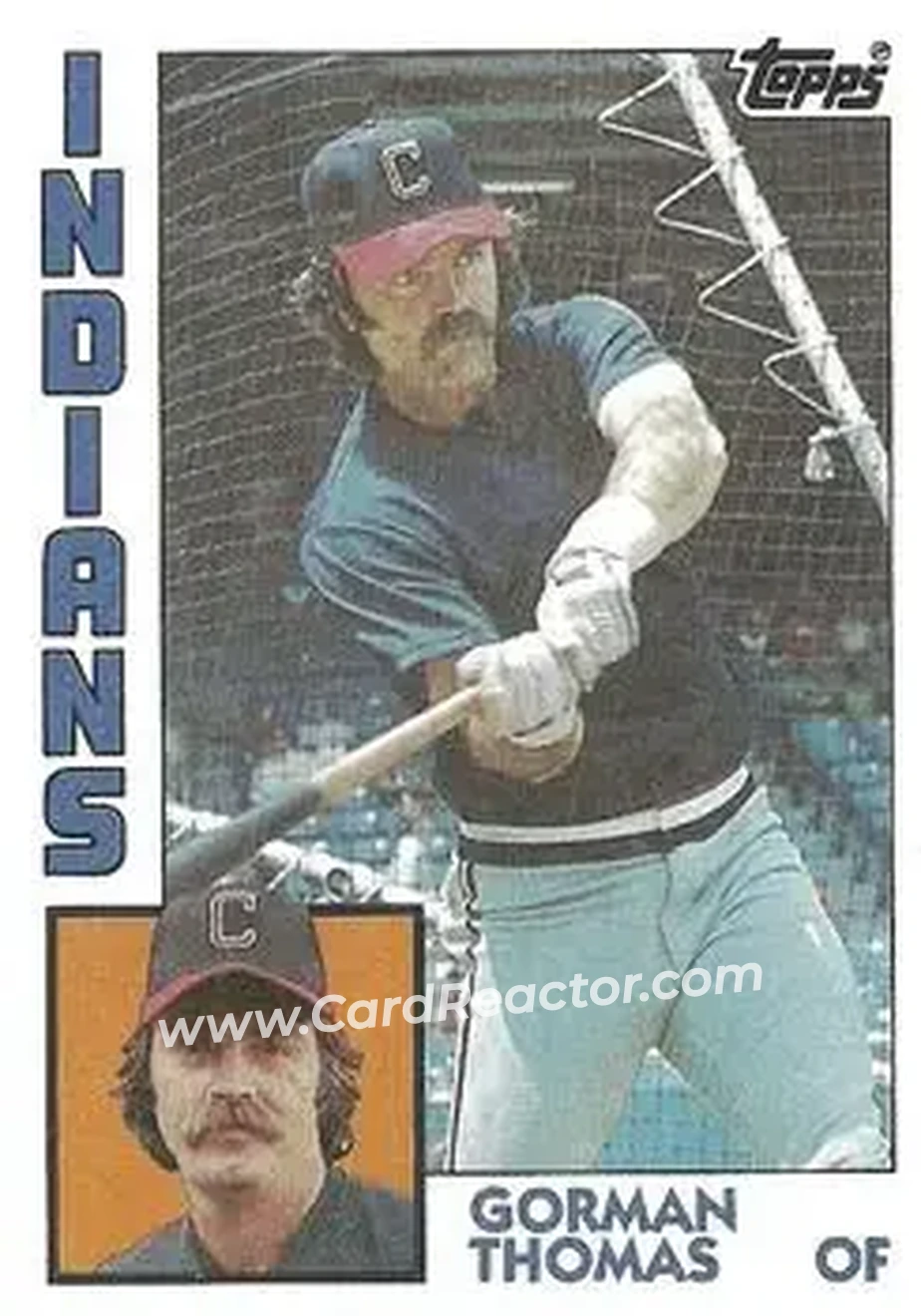 1984 Topps #515 - Gorman Thomas - Cleveland Indians - Front 1984 Topps #515 - Gorman Thomas - Cleveland Indians - Front