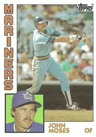 1984 Topps #517 - John Moses - Seattle Mariners