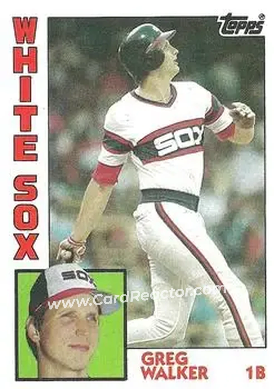 1984 Topps #518 - Greg Walker - Chicago White Sox - Front