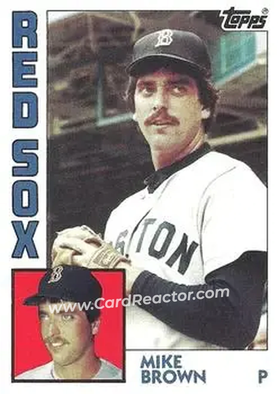 1984 Topps #472 - Mike Brown - Boston Red Sox - Front