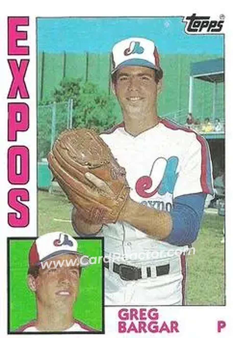 1984 Topps #474 - Greg Bargar - Montreal Expos - Front 1984 Topps #474 - Greg Bargar - Montreal Expos - Front