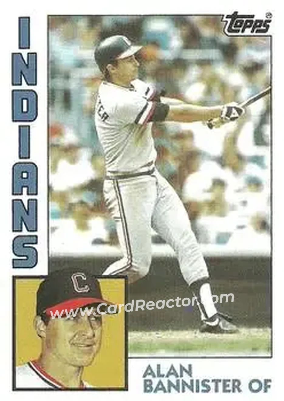 1984 Topps #478 - Alan Bannister - Cleveland Indians - Front