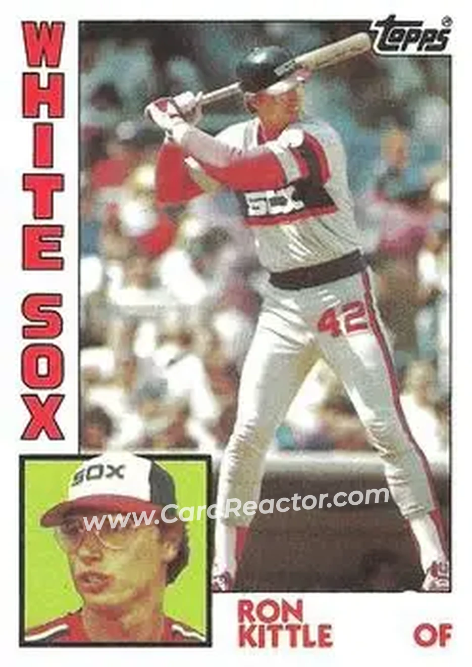 1984 Topps #480 - Ron Kittle - Chicago White Sox - Front