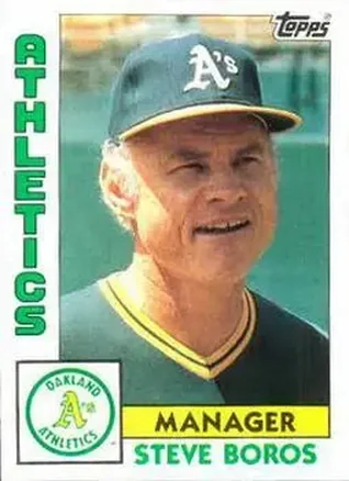 1984 Topps #531 - Steve Boros - Oakland Athletics