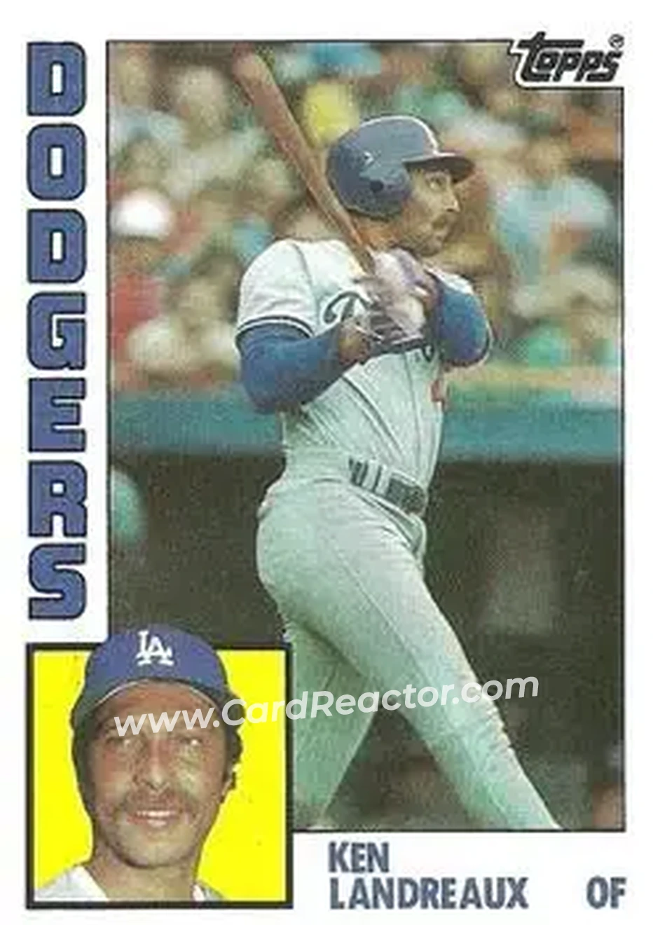 1984 Topps #533 - Ken Landreaux - Los Angeles Dodgers - Front