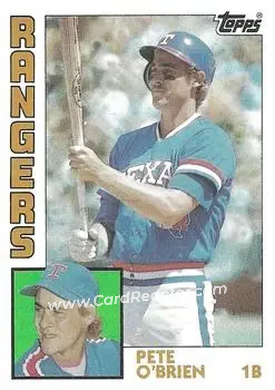 1984 Topps #534 - Pete O'Brien - Texas Rangers - Front