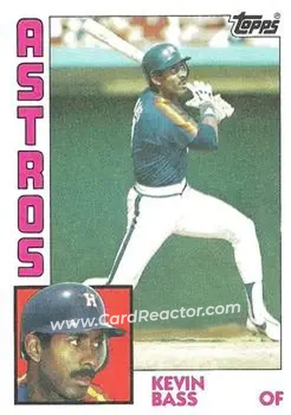 1984 Topps #538 - Kevin Bass - Houston Astros - Front
