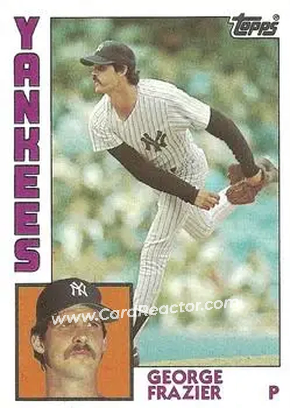 1984 Topps #539 - George Frazier - New York Yankees - Front