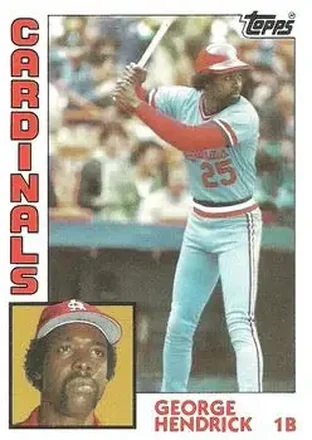 1984 Topps #540 - George Hendrick - St. Louis Cardinals