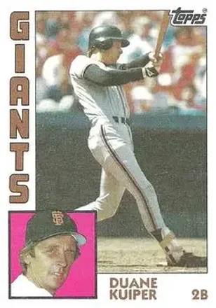 1984 Topps #542 - Duane Kuiper - San Francisco Giants 1984 Topps #542 - Duane Kuiper - San Francisco Giants
