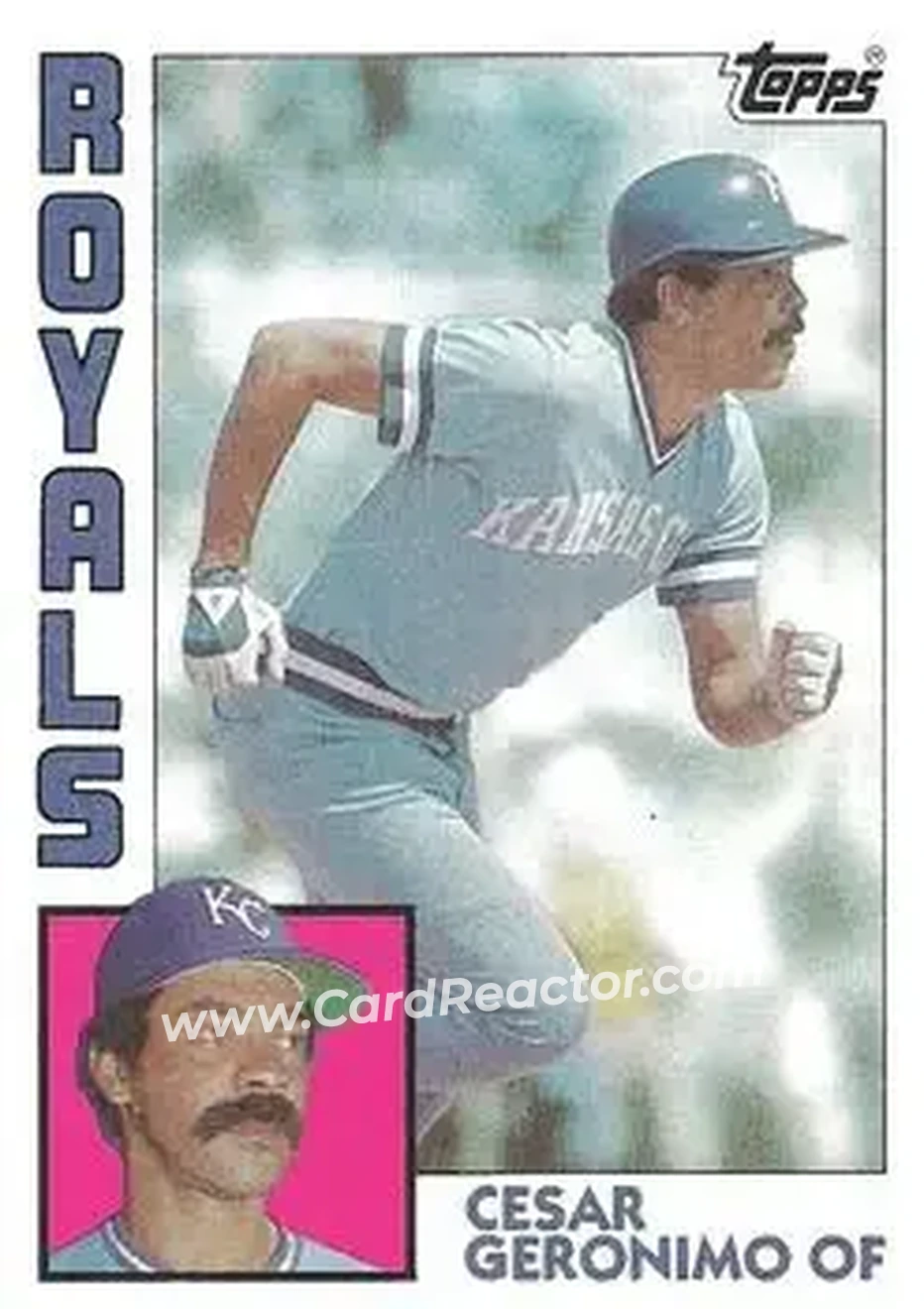 1984 Topps #544 - Cesar Geronimo - Kansas City Royals - Front 1984 Topps #544 - Cesar Geronimo - Kansas City Royals - Front