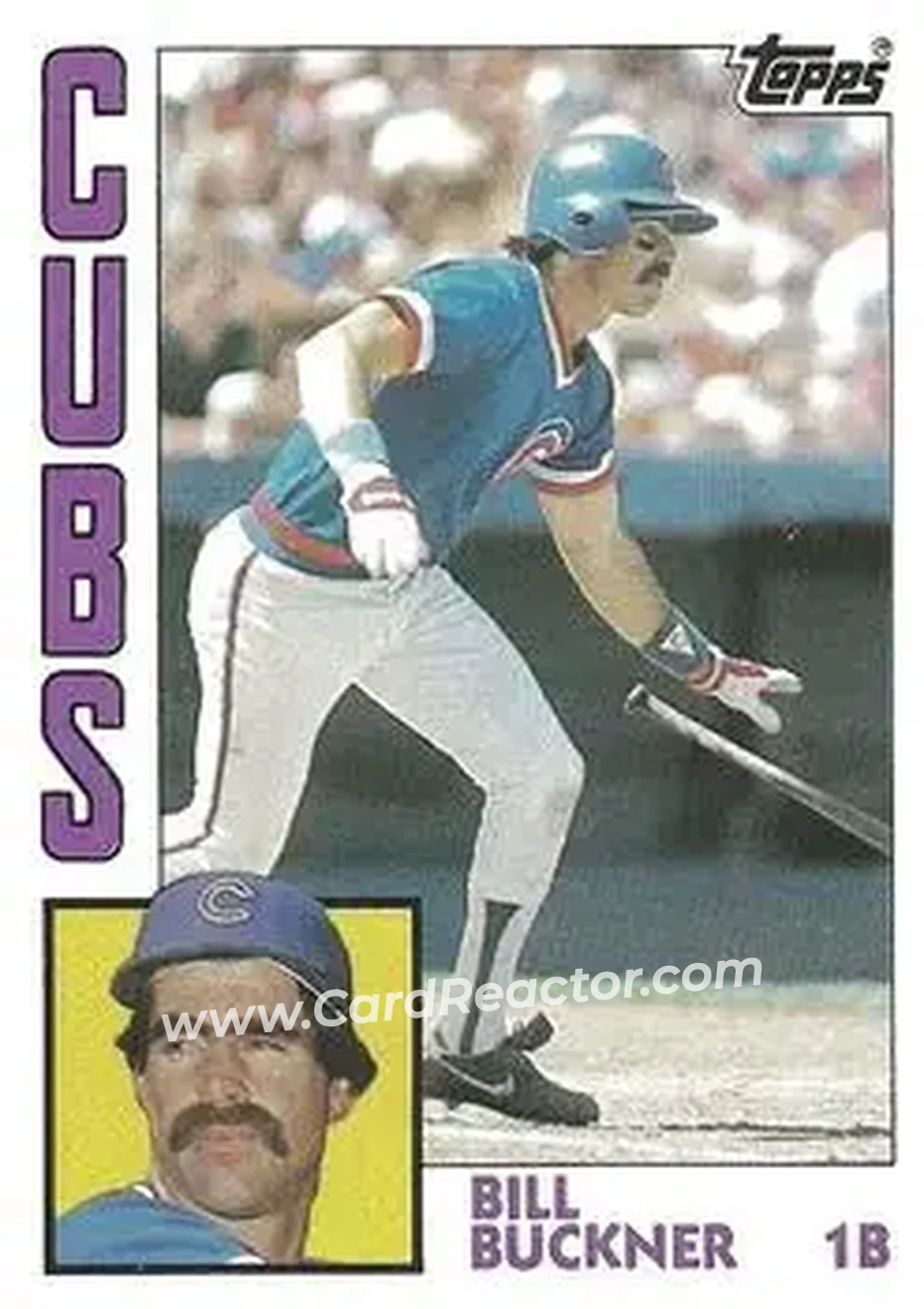 1984 Topps #545 - Bill Buckner - Chicago Cubs - Front 1984 Topps #545 - Bill Buckner - Chicago Cubs - Front