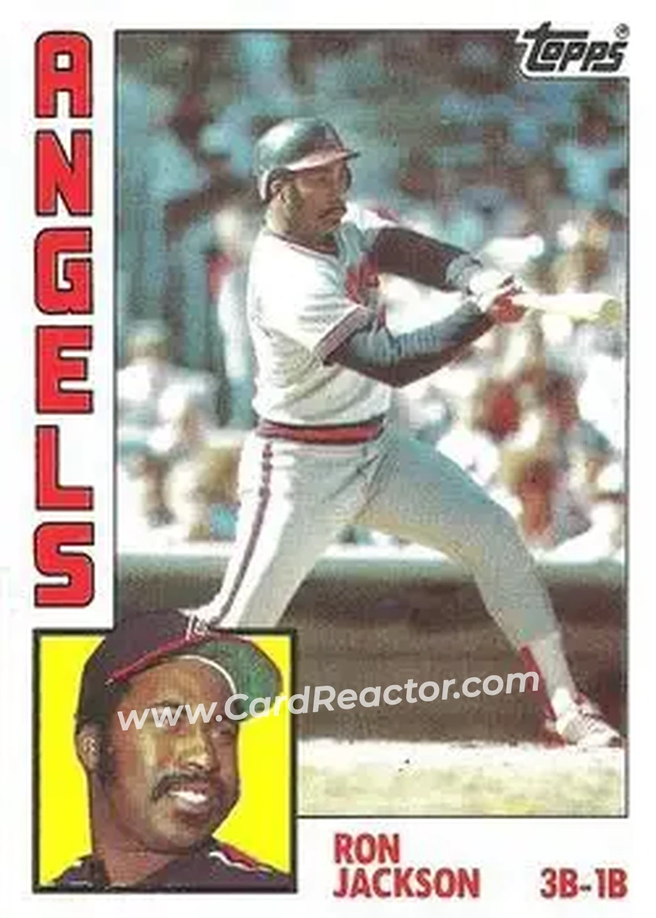1984 Topps #548 - Ron Jackson - California Angels - Front