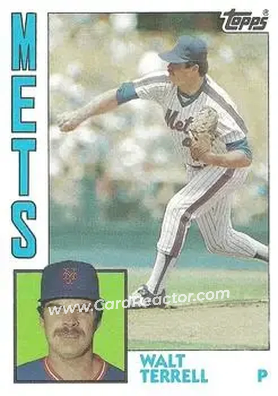 1984 Topps #549 - Walt Terrell - New York Mets - Front