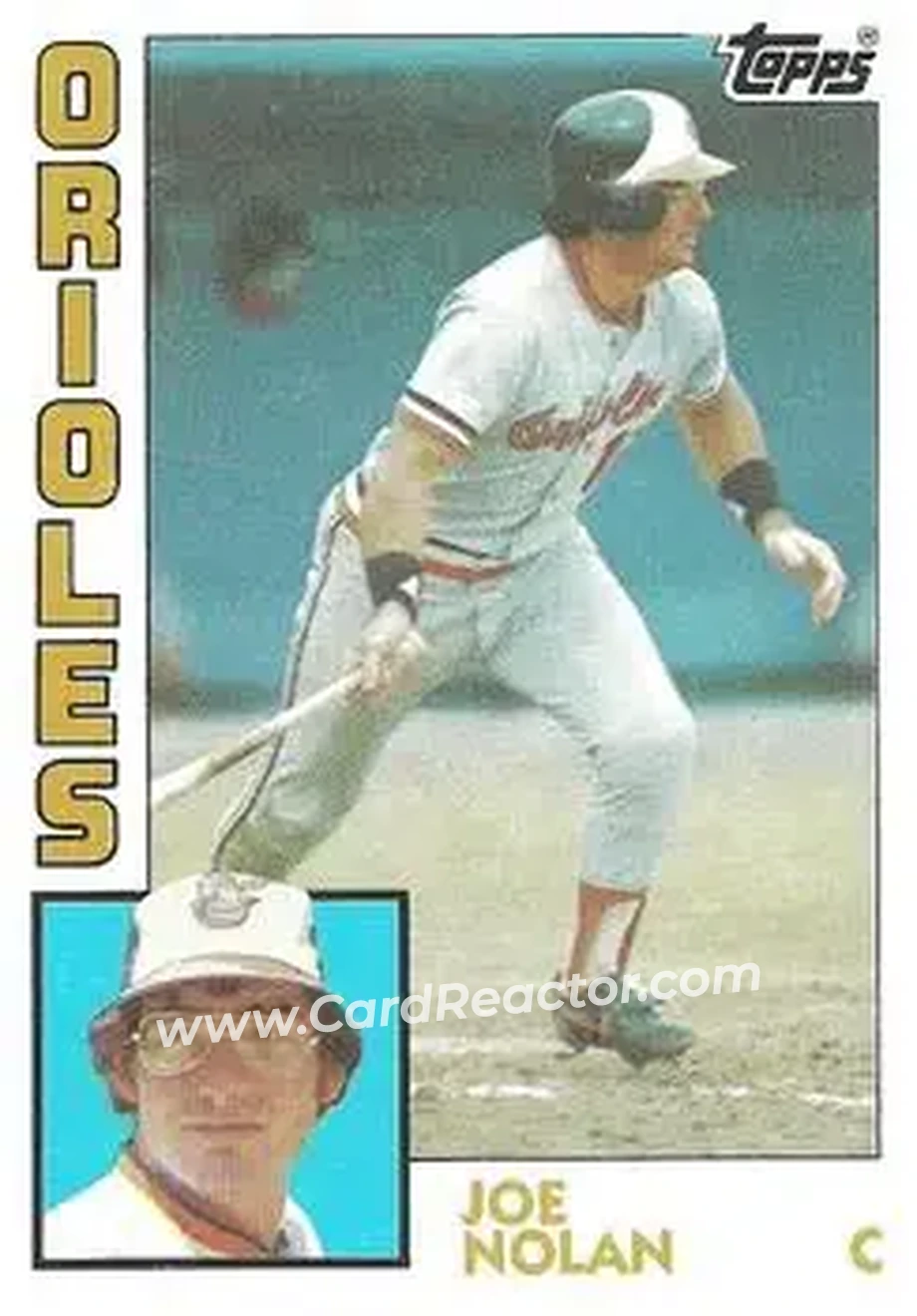 1984 Topps #553 - Joe Nolan - Baltimore Orioles - Front