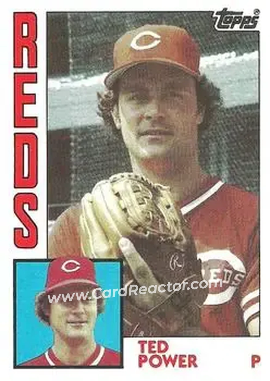 1984 Topps #554 - Ted Power - Cincinnati Reds - Front 1984 Topps #554 - Ted Power - Cincinnati Reds - Front