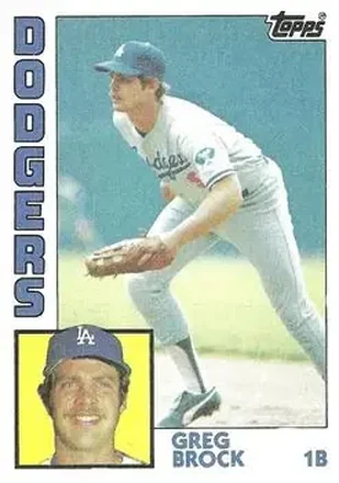 1984 Topps #555 - Greg Brock - Los Angeles Dodgers 1984 Topps #555 - Greg Brock - Los Angeles Dodgers