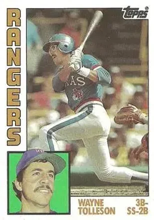 1984 Topps #557 - Wayne Tolleson - Texas Rangers