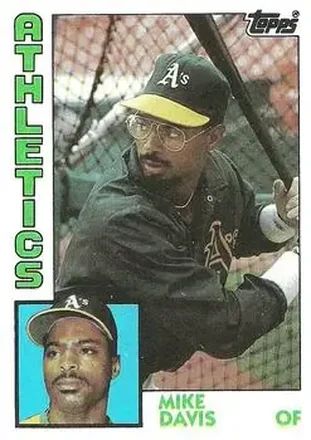 1984 Topps #558 - Mike Davis - Oakland Athletics 1984 Topps #558 - Mike Davis - Oakland Athletics