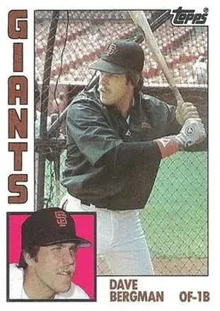 1984 Topps #522 - Dave Bergman - San Francisco Giants