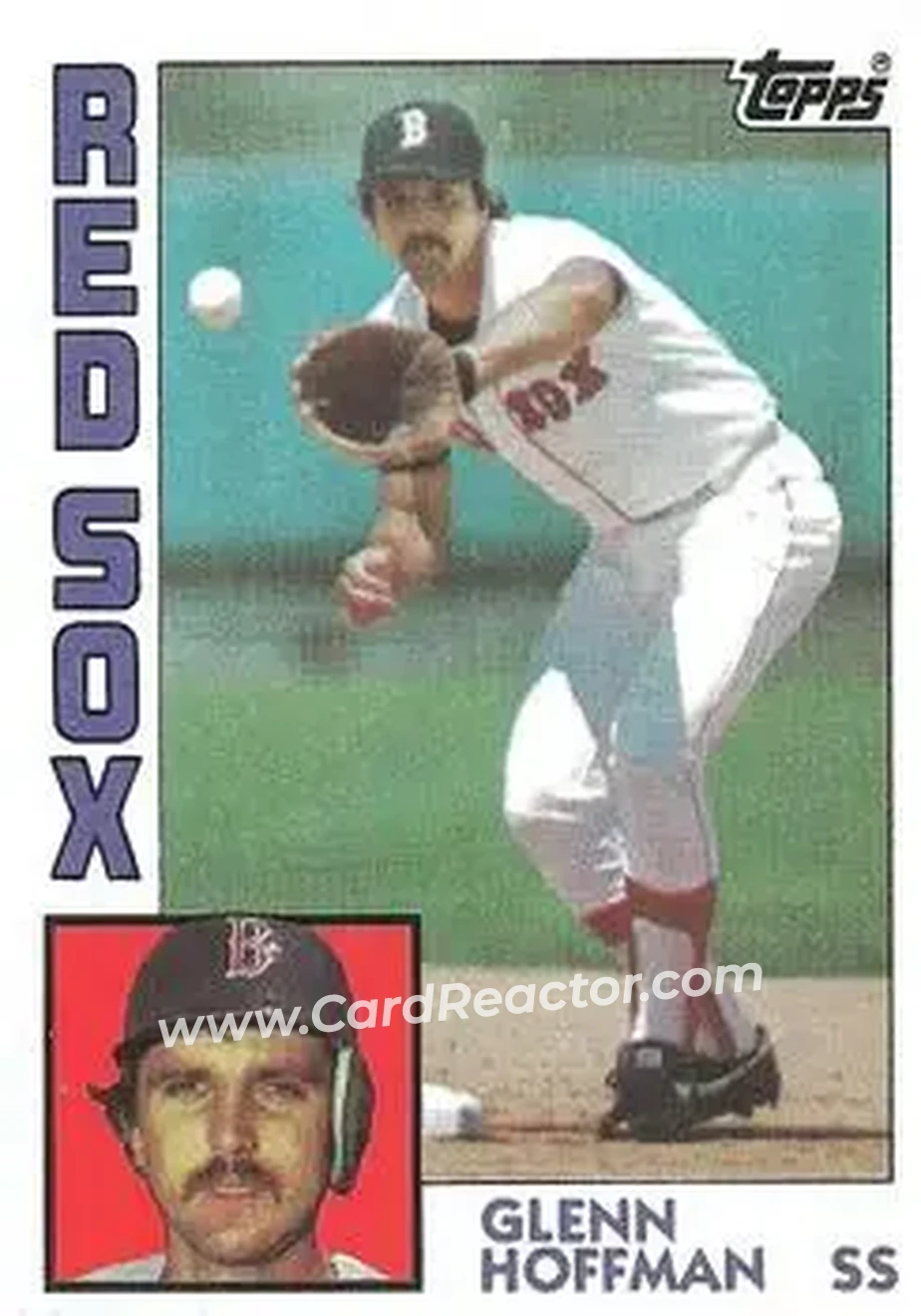 1984 Topps #523 - Glenn Hoffman - Boston Red Sox - Front