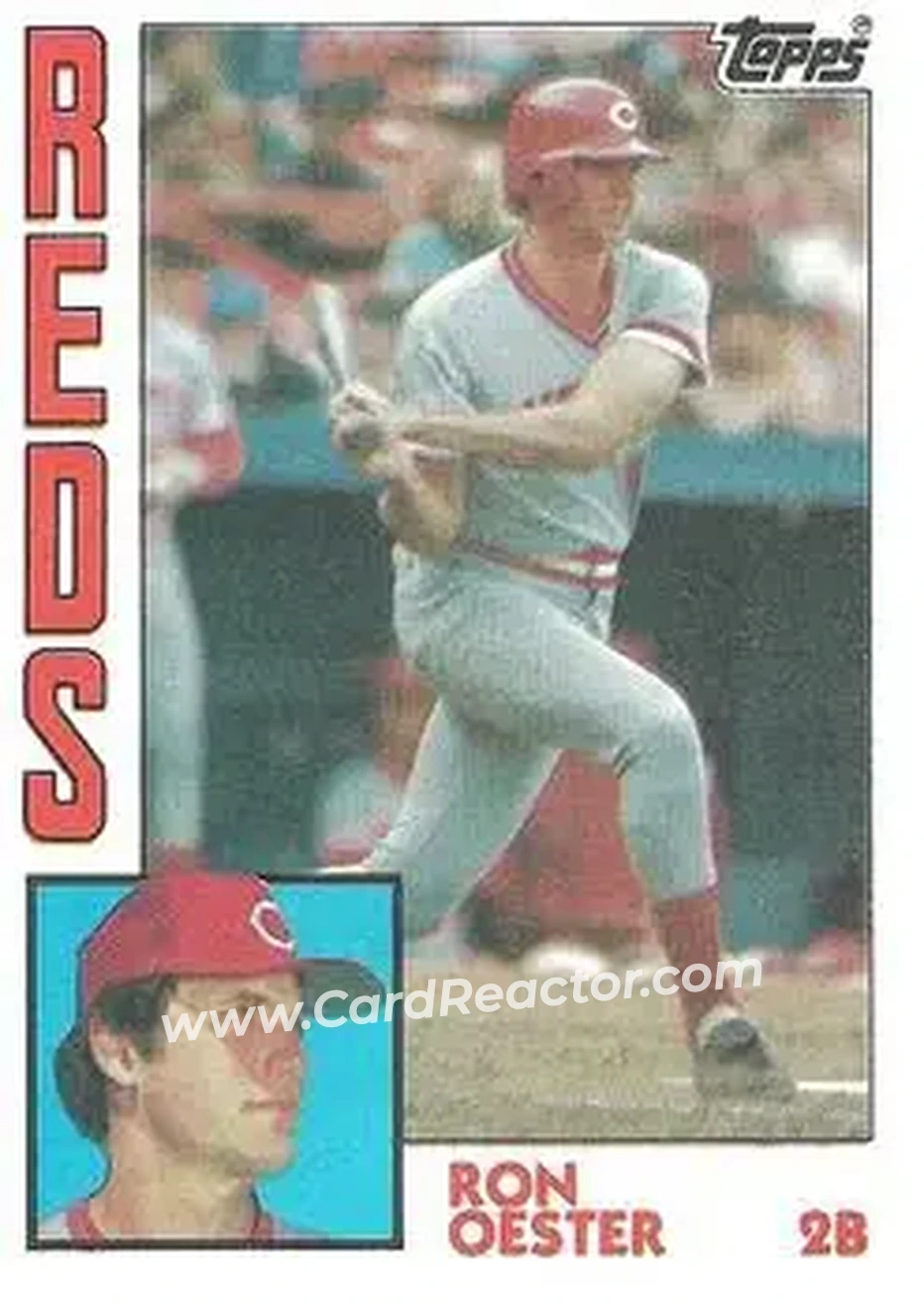 1984 Topps #526 - Ron Oester - Cincinnati Reds - Front