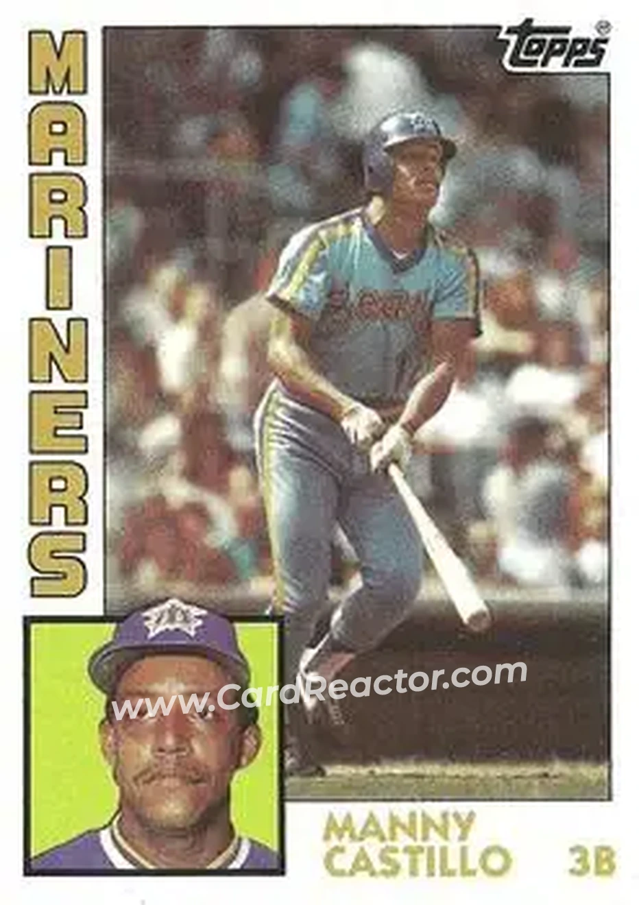 1984 Topps #562 - Manny Castillo - Seattle Mariners - Front
