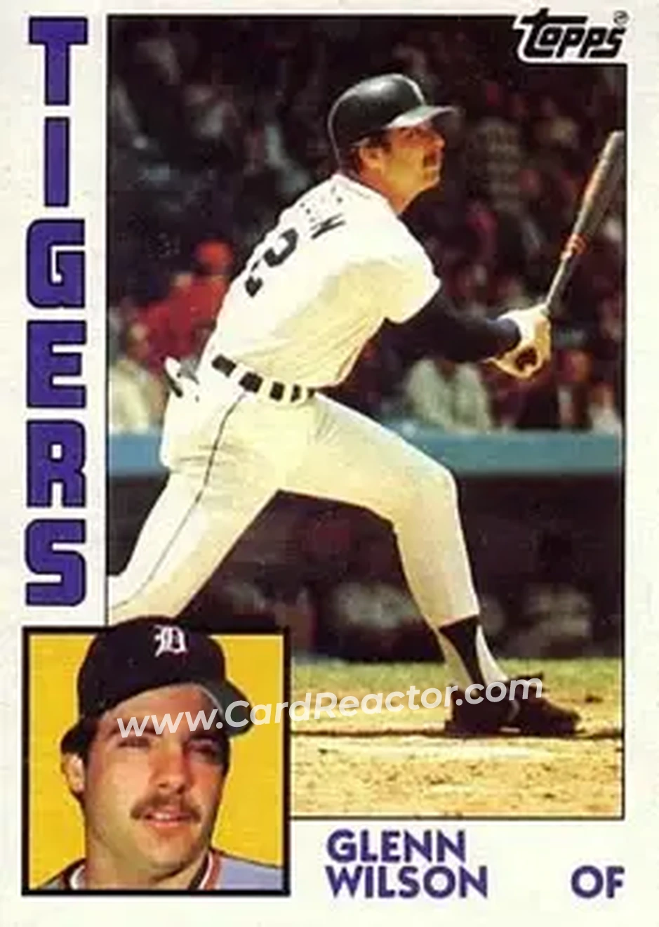 1984 Topps #563 - Glenn Wilson - Detroit Tigers - Front