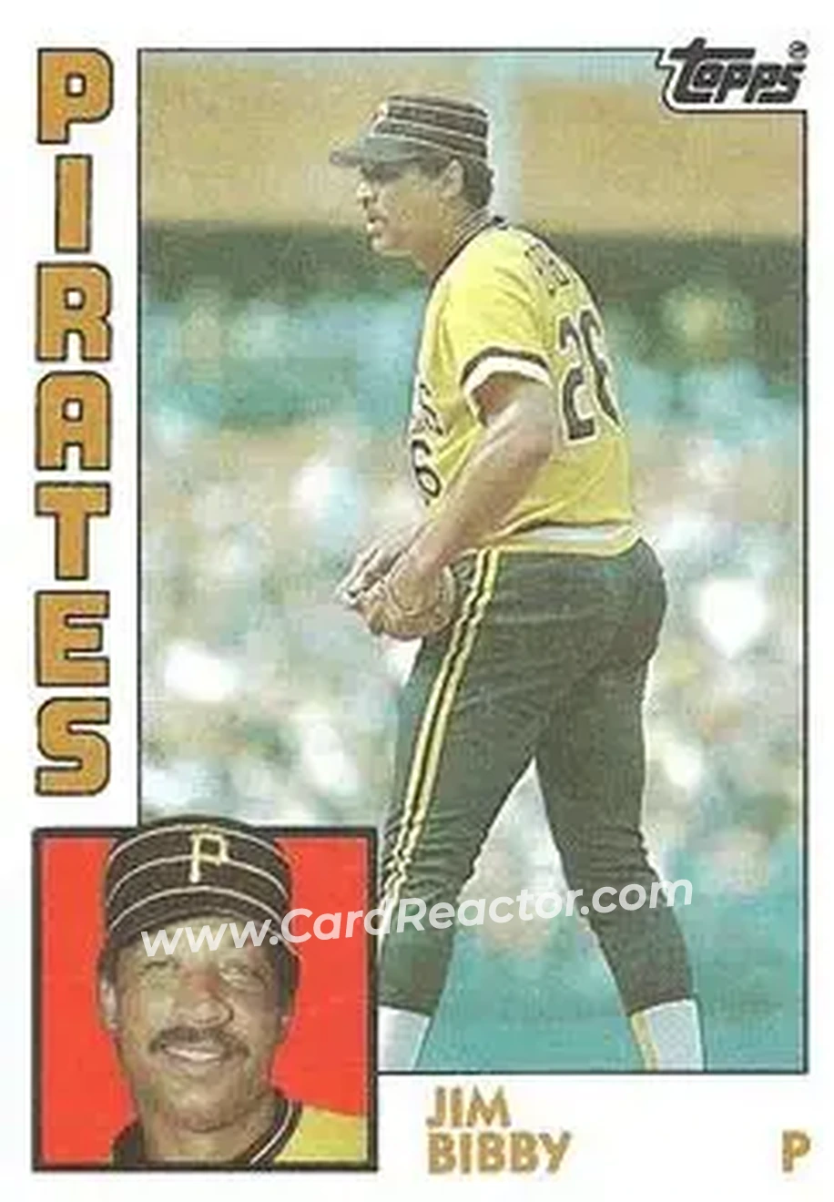 1984 Topps #566 - Jim Bibby - Pittsburgh Pirates - Front