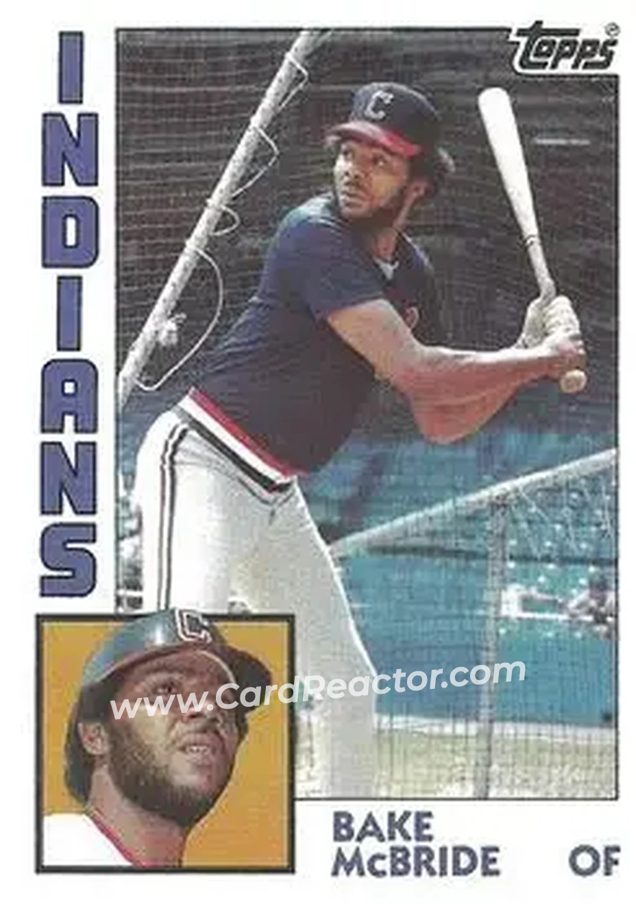 1984 Topps #569 - Bake McBride - Cleveland Indians - Front 1984 Topps #569 - Bake McBride - Cleveland Indians - Front