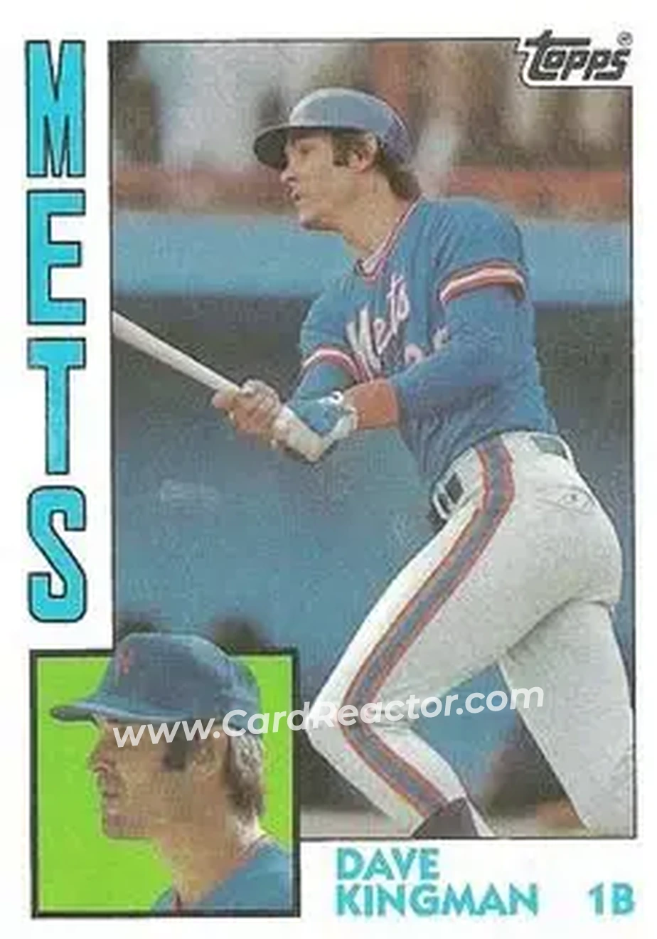 1984 Topps #573 - Dave Kingman - New York Mets - Front