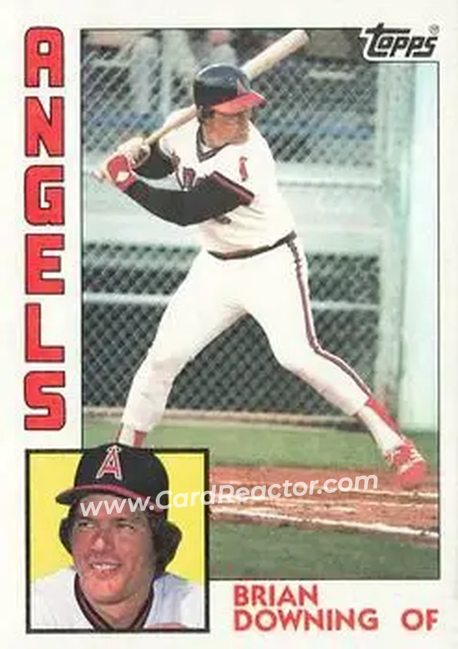 1984 Topps #574 - Brian Downing - California Angels - Front 1984 Topps #574 - Brian Downing - California Angels - Front