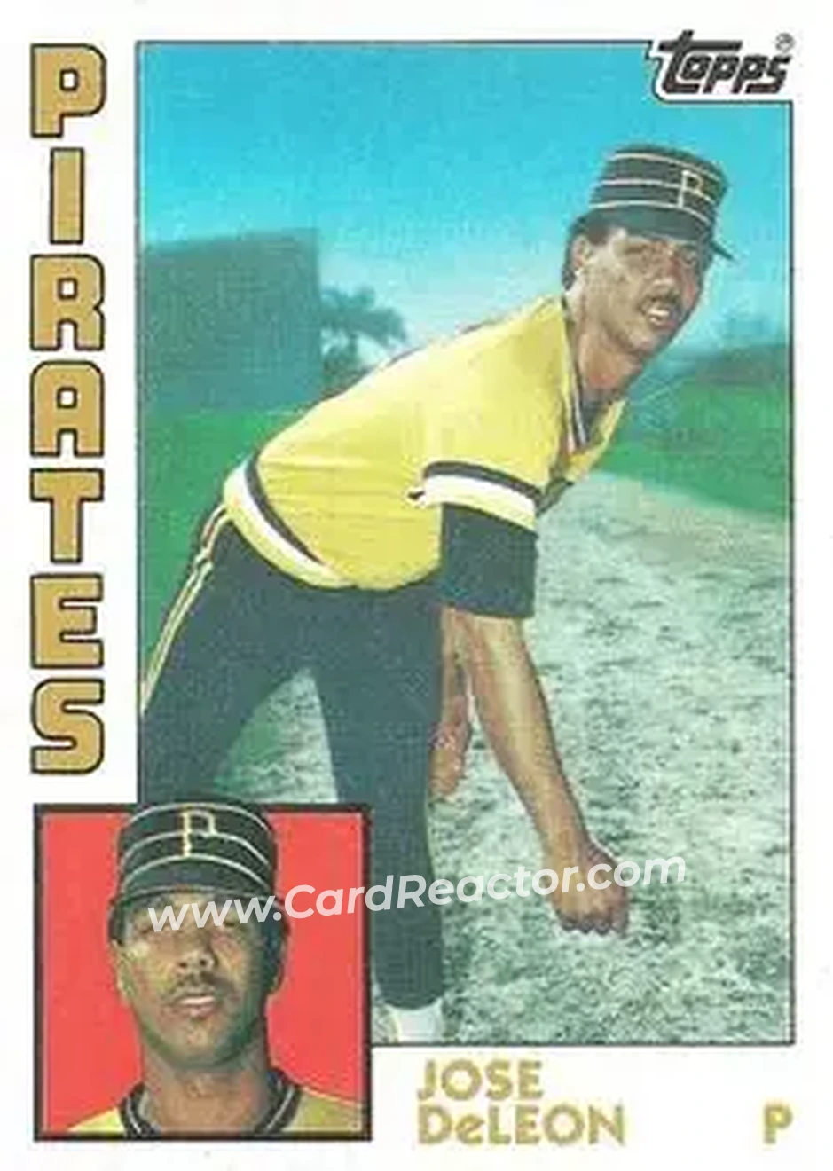 1984 Topps #581 - Jose DeLeon - Pittsburgh Pirates - Front