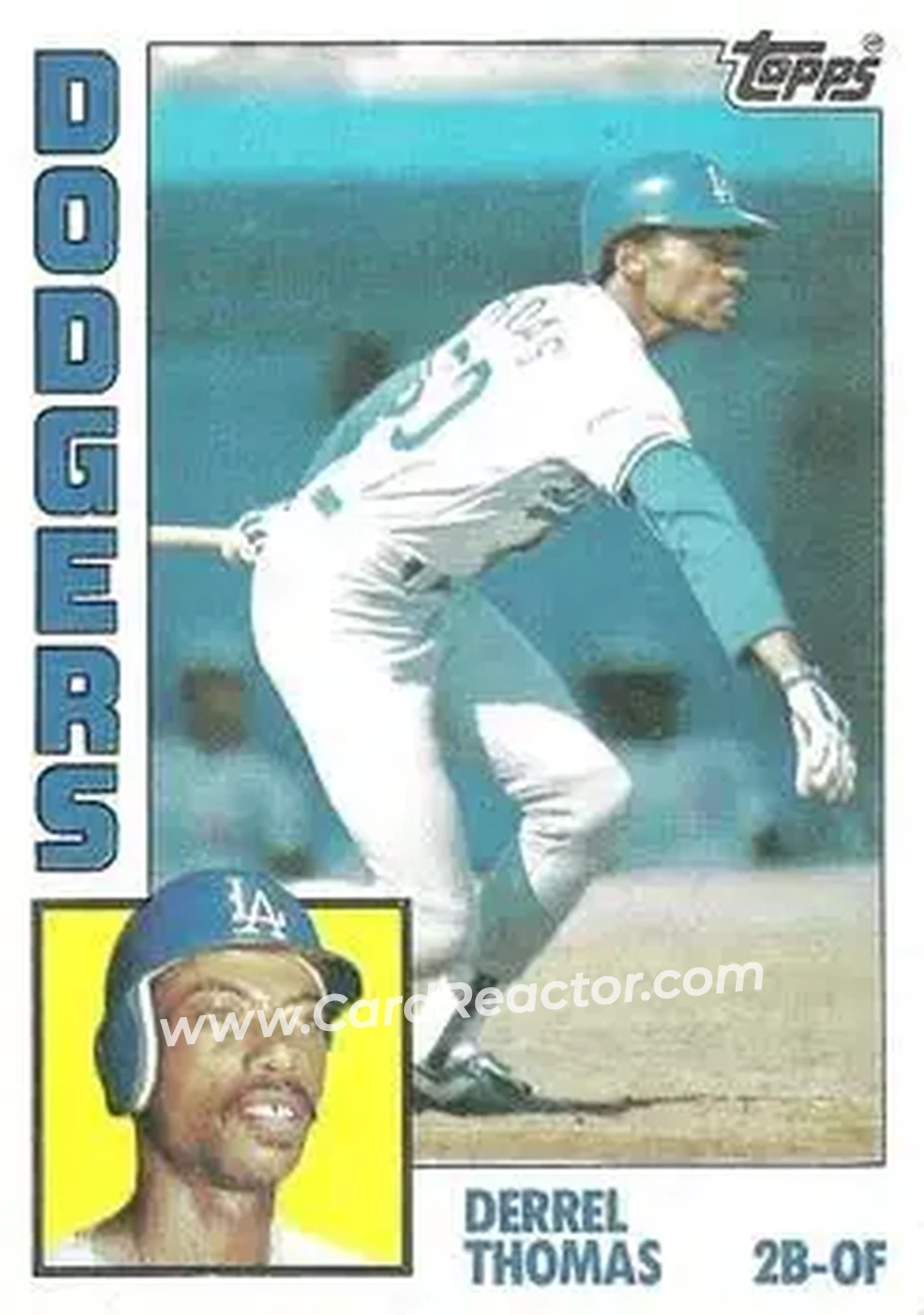 1984 Topps #583 - Derrel Thomas - Los Angeles Dodgers - Front 1984 Topps #583 - Derrel Thomas - Los Angeles Dodgers - Front