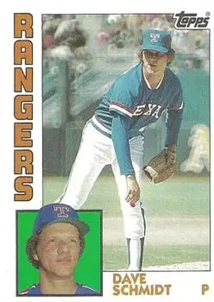 1984 Topps #584 - Dave Schmidt - Texas Rangers