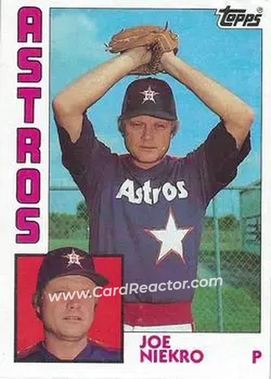 1984 Topps #586 - Joe Niekro - Houston Astros - Front
