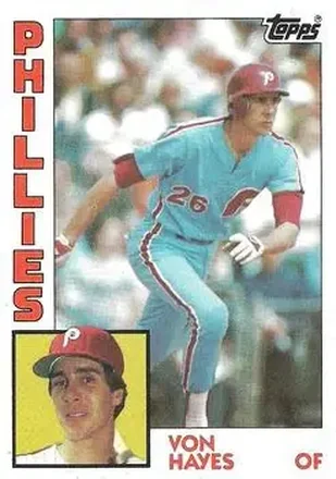 1984 Topps #587 - Von Hayes - Philadelphia Phillies
