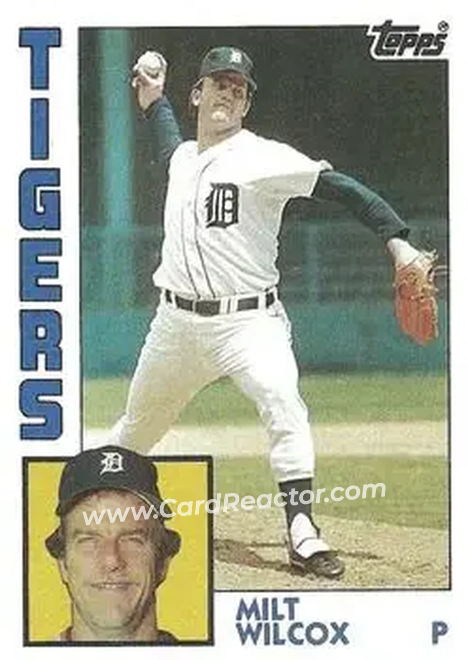 1984 Topps #588 - Milt Wilcox - Detroit Tigers - Front