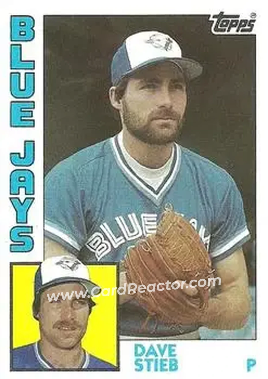 1984 Topps #590 - Dave Stieb - Toronto Blue Jays - Front