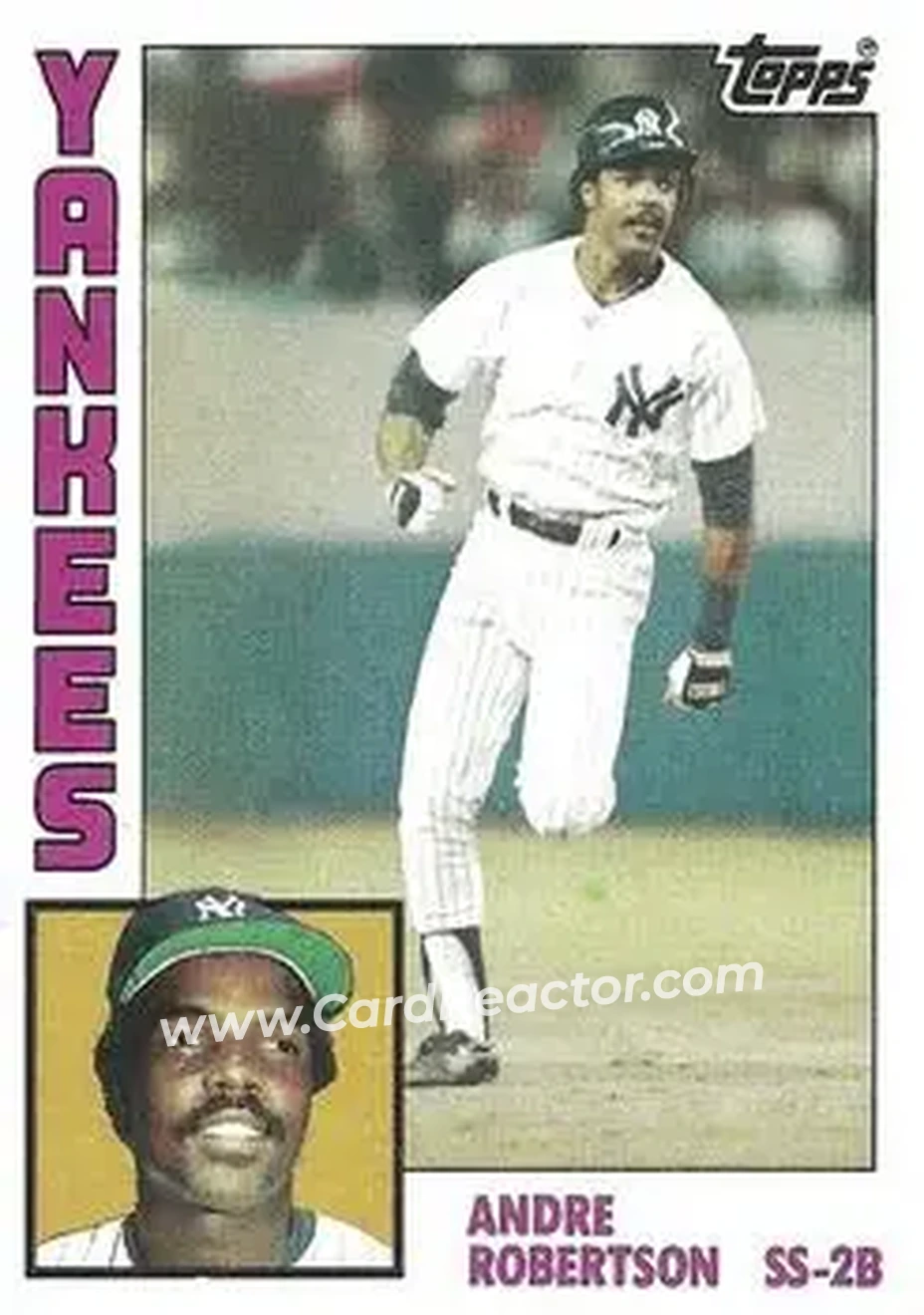 1984 Topps #592 - Andre Robertson - New York Yankees - Front 1984 Topps #592 - Andre Robertson - New York Yankees - Front