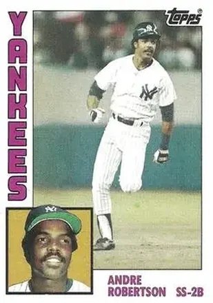 1984 Topps #592 - Andre Robertson - New York Yankees 1984 Topps #592 - Andre Robertson - New York Yankees
