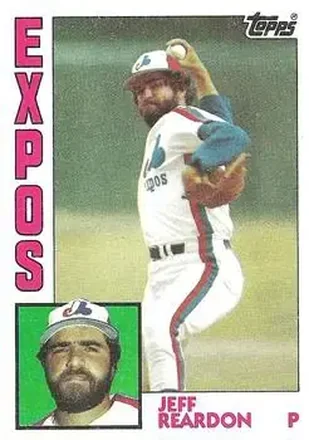 1984 Topps #595 - Jeff Reardon - Montreal Expos 1984 Topps #595 - Jeff Reardon - Montreal Expos