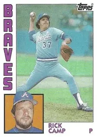 1984 Topps #597 - Rick Camp - Atlanta Braves